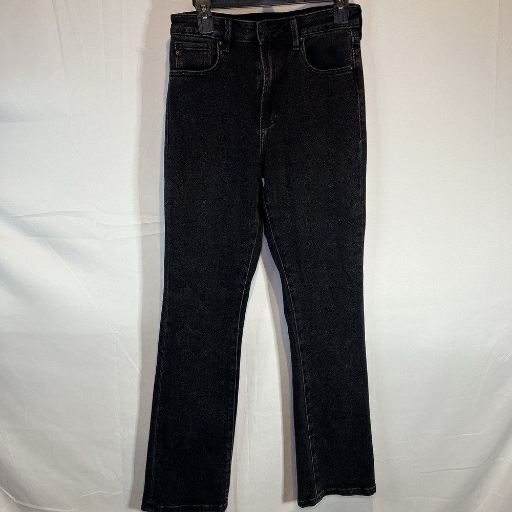Dear John Jeans Envy Mid-Rise Cuvry Bootcut Women's Size 28 Black‎ Wash Stretch